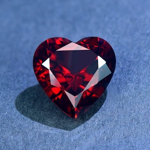 Heart Shape Garnet Loose Stone,Natural Red  Loose Gemstone,for Jewelry Making