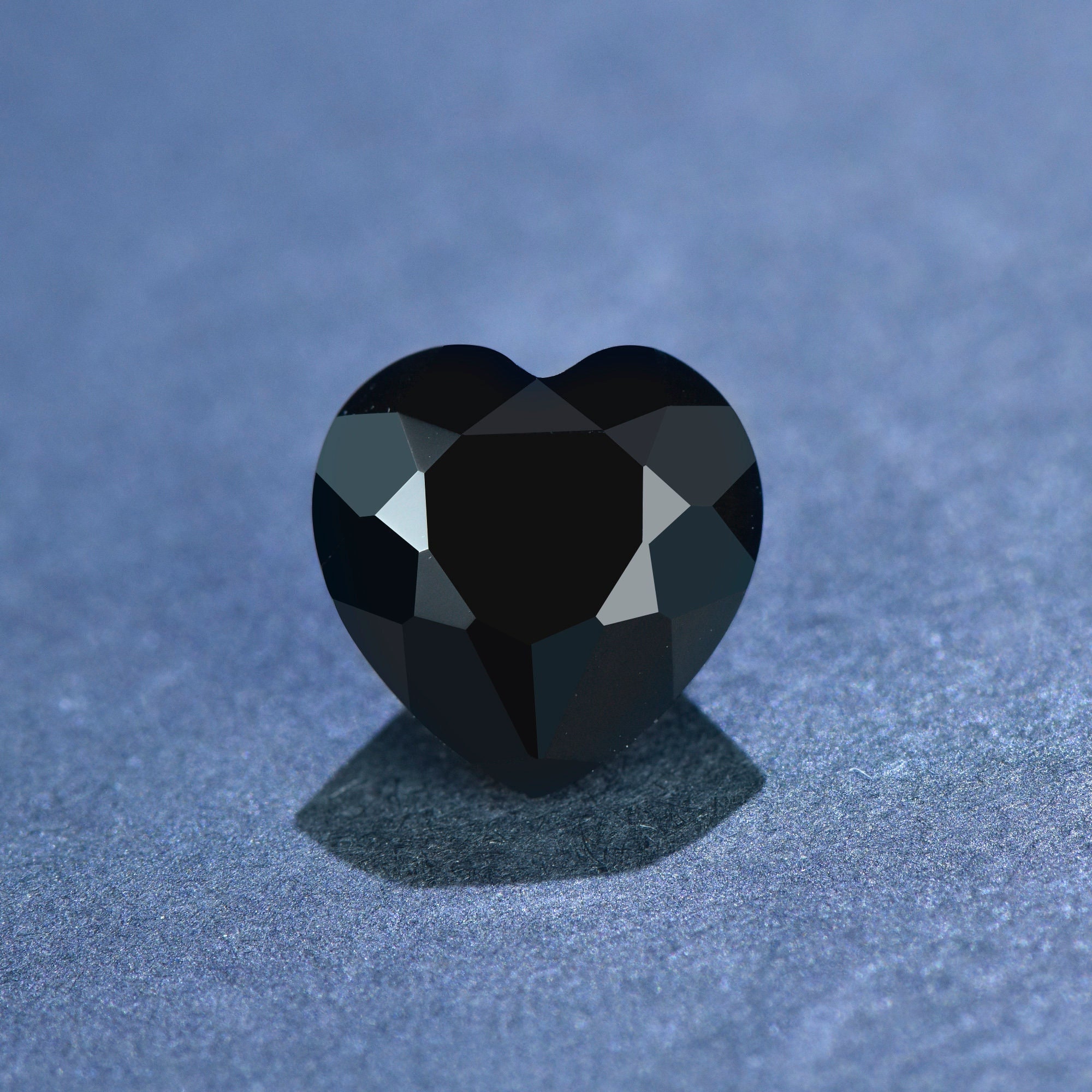 Heart Shape Black Onyx Loose Stone,Faceted Gemstone Loose,for Jewelry Making