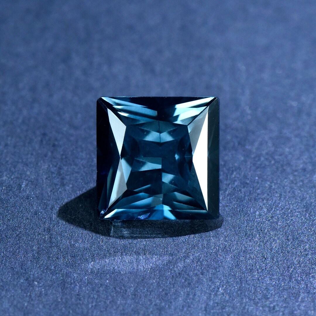 Natural London Blue Topaz Loose Stone,princess Cut Faceted Loose