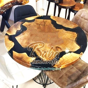 Handmade Acacia Wood Epoxy Resin River Table Top
