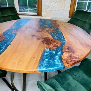 Handmade Acacia Wood Epoxy Resin River Table Top