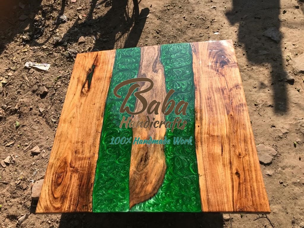 Epoxy Tisch Esstisch Sofa MitteltischPlatte Live Edge | Etsy