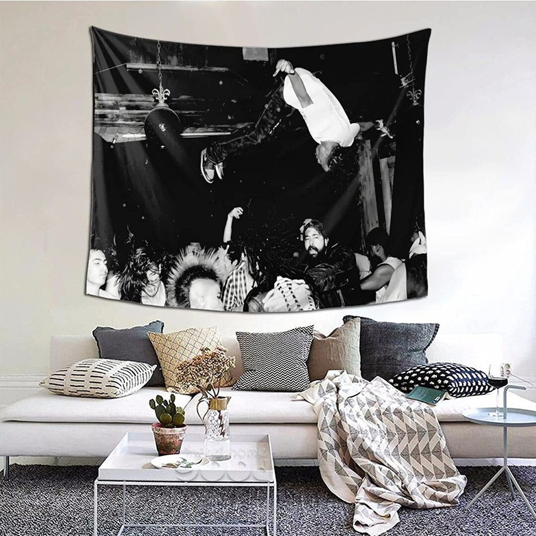 Tapisserie Murale Basketball - 152x102cm - Décoration Chambre, Dortoir - WiNwon
