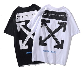 off white yellow arrow tee