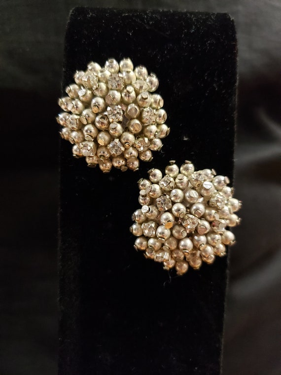 Boucles D'oreilles Vintage Années 70 Marron - Grandes Et Légères - Pour Oreilles Percées