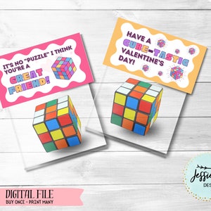 Mini Würfel Taschen Topper - Valentinstag Valentinstag (für 1 inch Puzzle-Würfel)