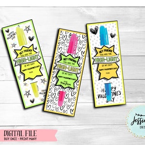 Einzigartige Textmarker ohne Süßigkeiten Valentinstag Printable-Tween Valentinstag-älteres Kind Valentinstag-Kollege Valentinstag-Teen Valentinstag-