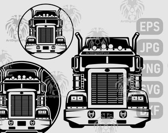 Free Free 226 Semi Truck Front Svg SVG PNG EPS DXF File