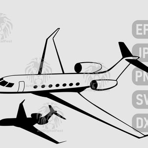 passagiersvliegtuig vliegtuig silhouet, voering tekenen svg, dxf, eps, jpg