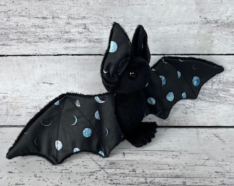 Lunar Moon Phase Bat - Stuffed Animal Plush Plushie
