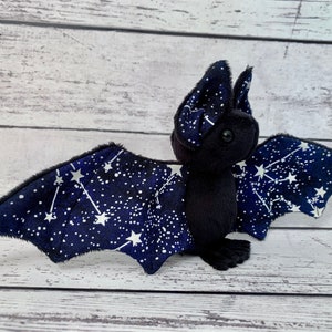 READY TO SHIP - Glow in the Dark Star Constellation - Stuffed Animal Plush Bat Plushie