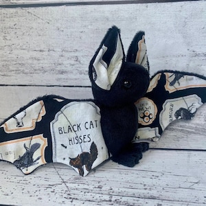 MADE TO ORDER - Apothecary Bat - Halloween Witch Wicca Witchcraft Stuffed Animal Plush Plushie Potion Spell