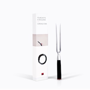 KOTAI Meat Carving Fork - Hand Forged Stainless Steel - Pakkawood handle - 27 cm