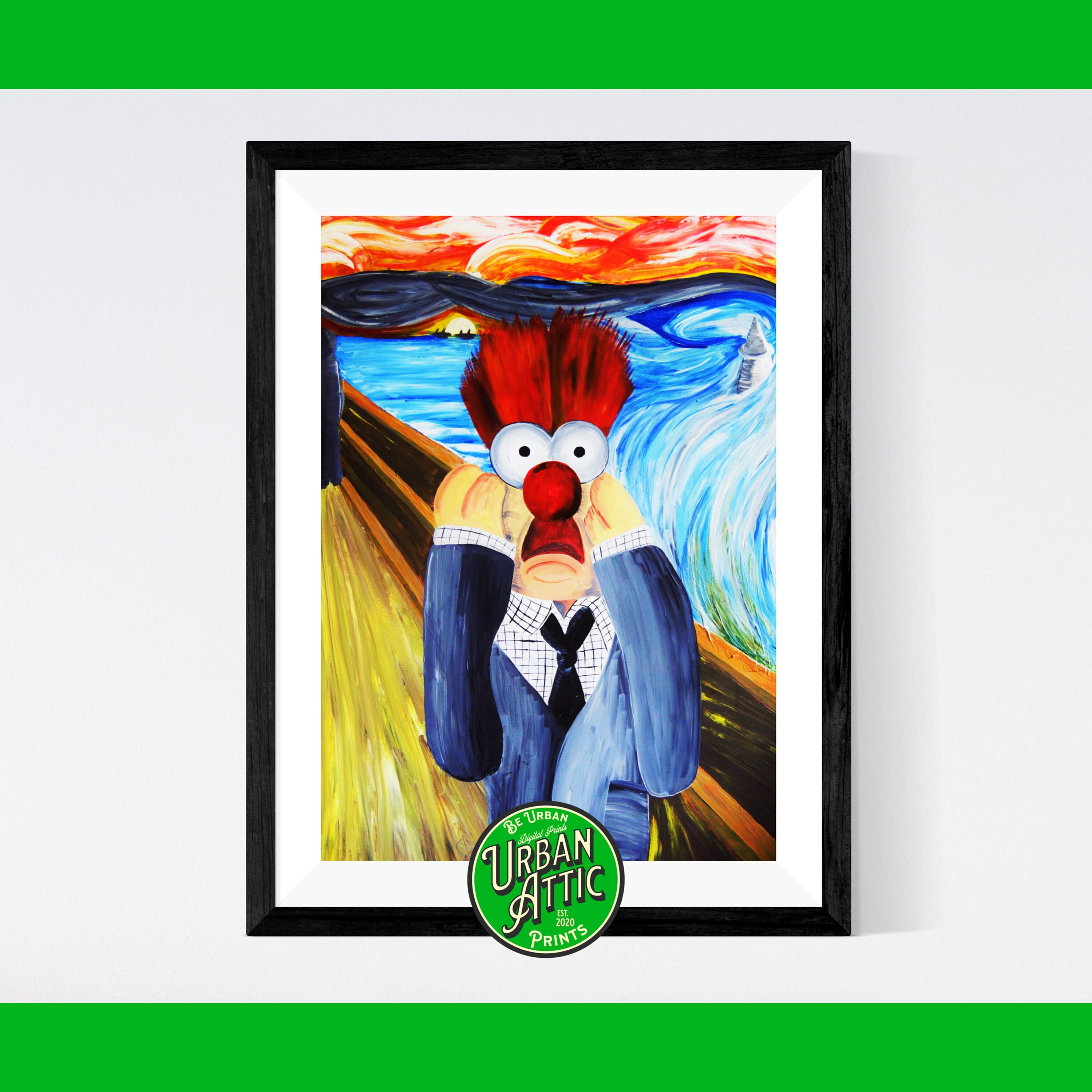 Beaker Scream Print Digital Print the Muppets Edvard Etsy UK