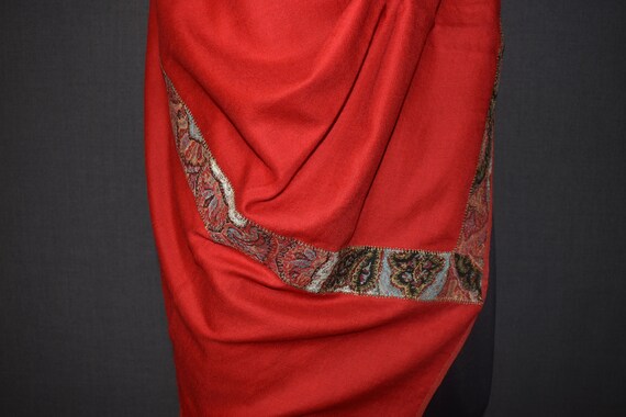 Real Kashmir 40x80 inch antique pashmina shawl ma… - image 3