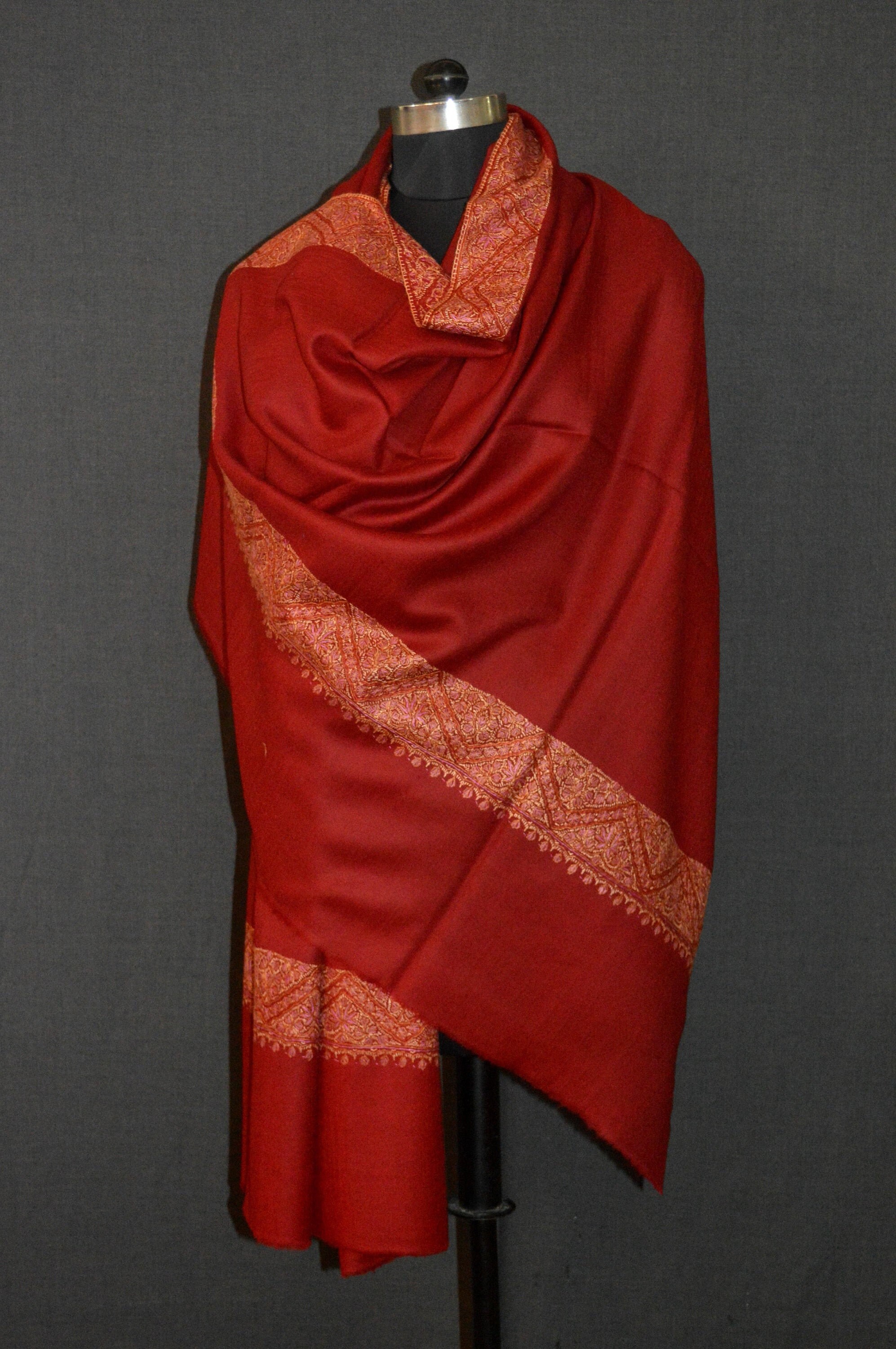 Kashmiri hand made shawl made in kashmir shawl hand Etsy