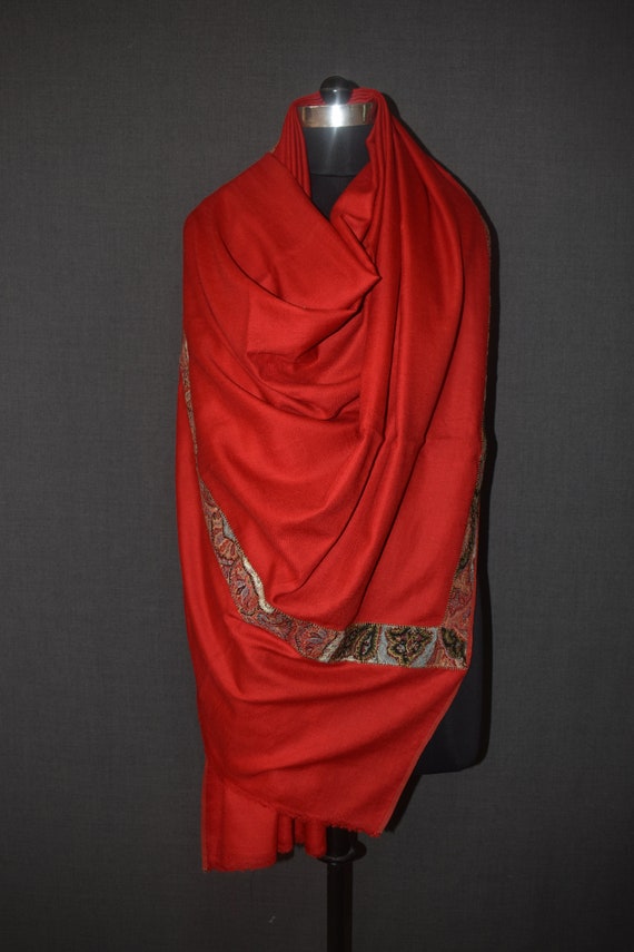 Real Kashmir 40x80 inch antique pashmina shawl ma… - image 2