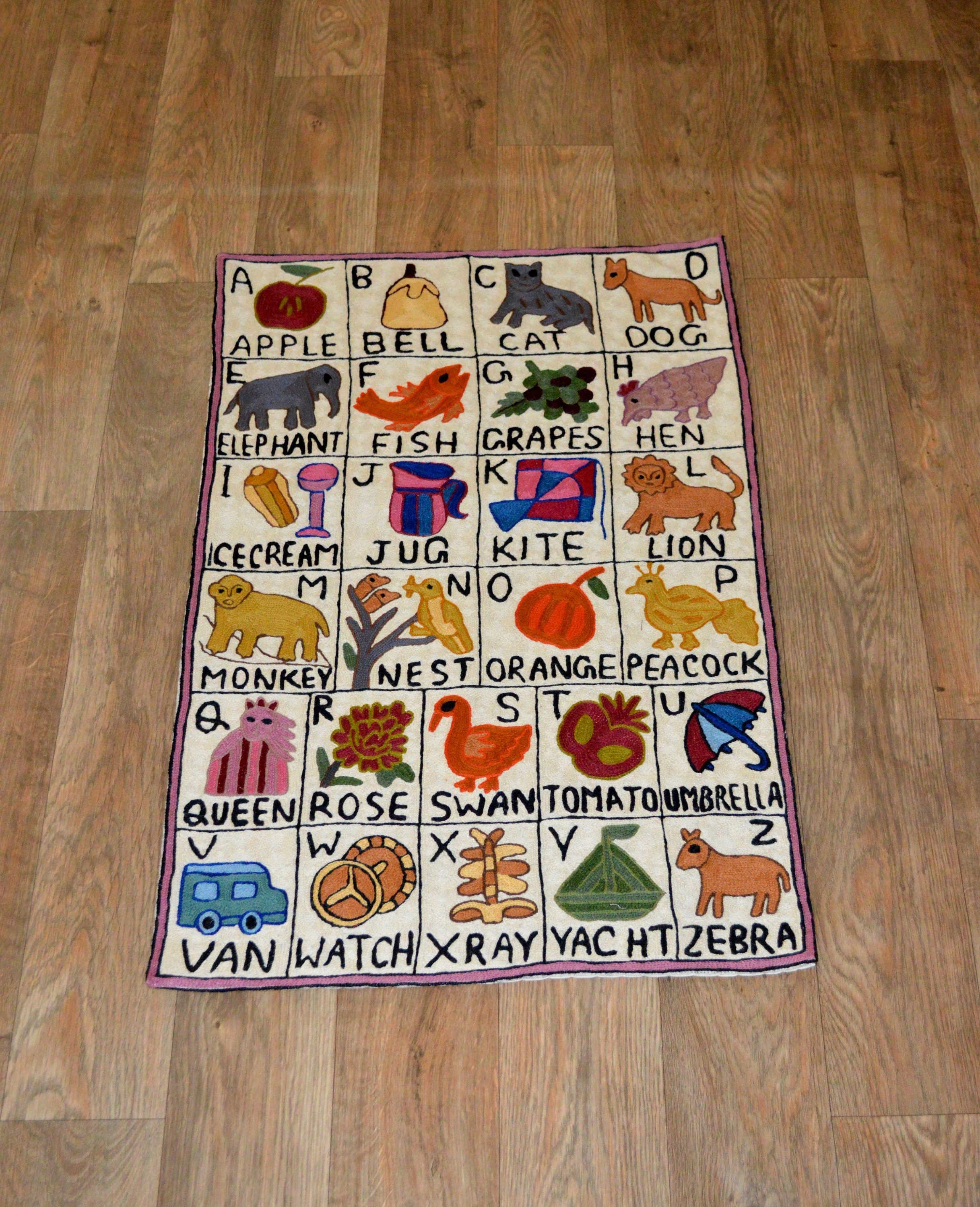Carpet rug handmadeAbc rugKids abc rugkids rugwall Etsy