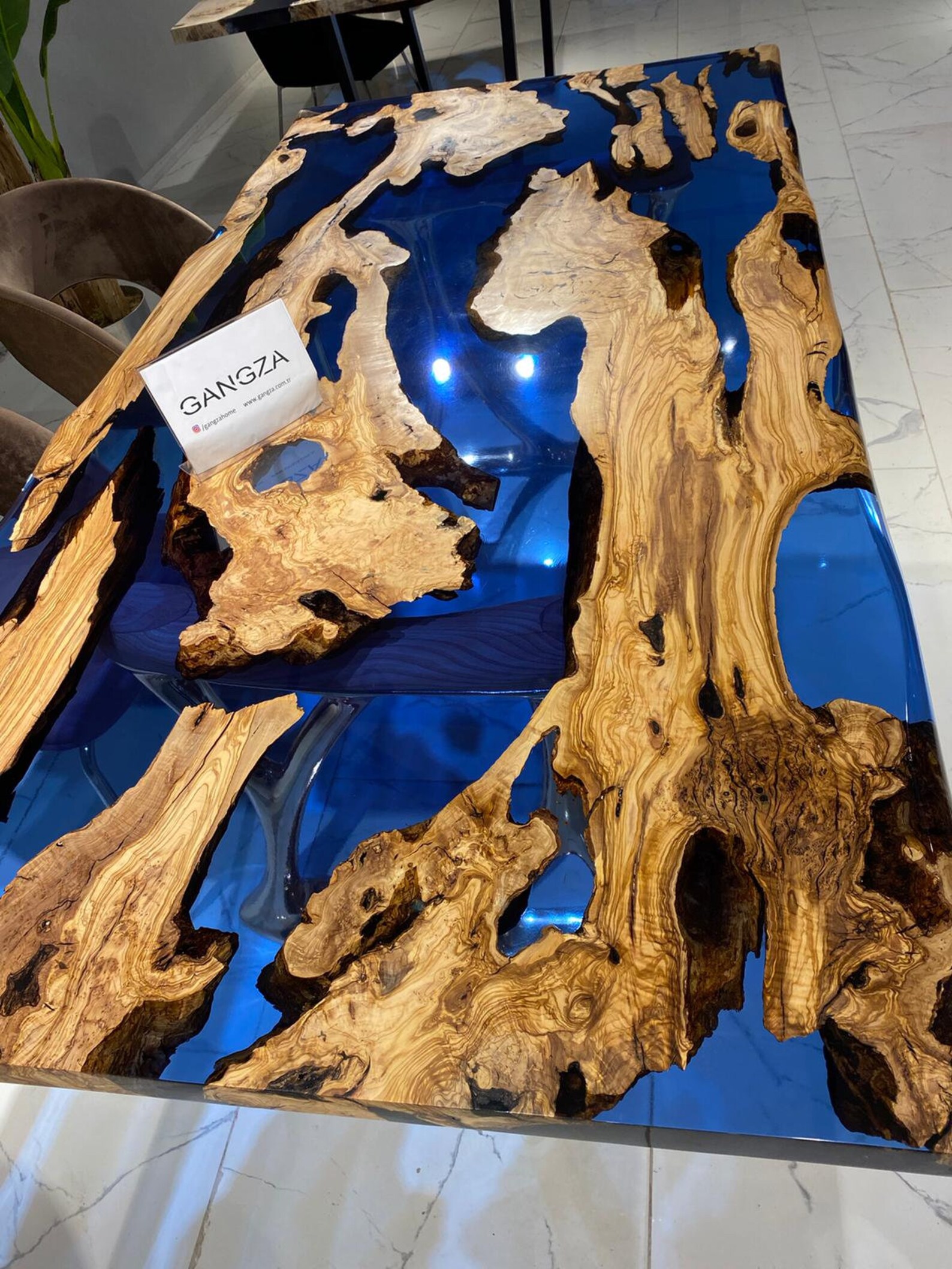 custom-order-olive-wood-table-top-blue-resin-wood-table-etsy
