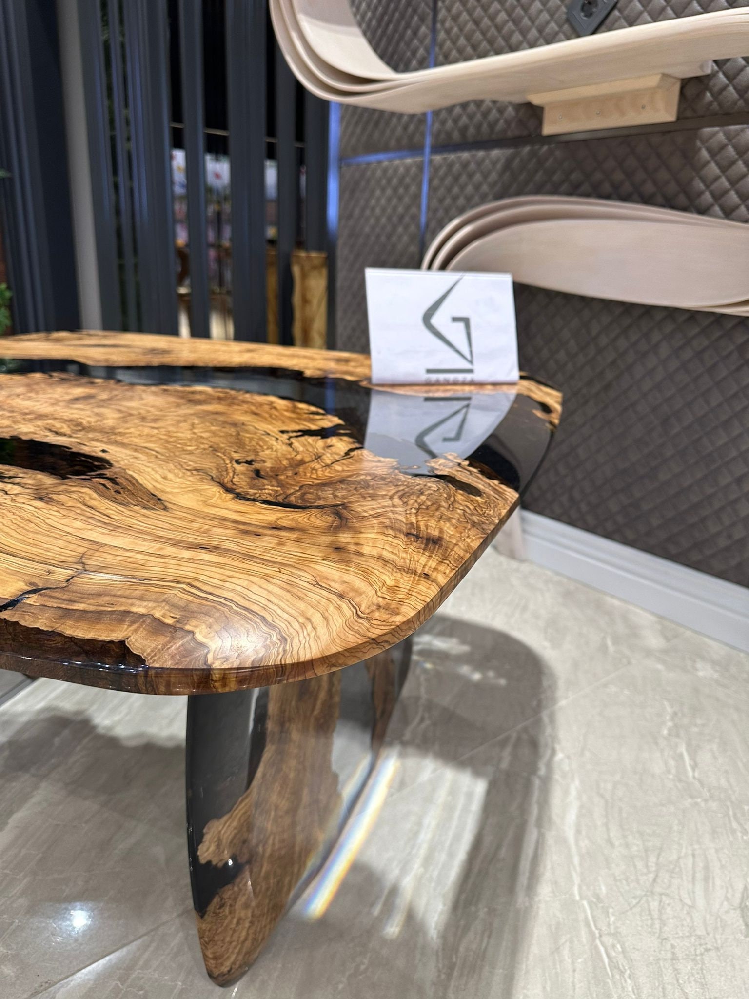 Resin Olive Wood Coffee Table Center Table for Living Room Etsy