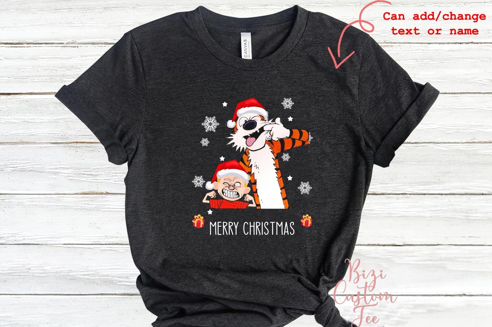 Discover Merry Christmas Calvin and Hobbes T-shirt