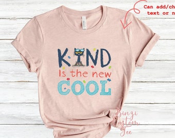 Toddler Short Sleeve Graphic T-Shirt Pete The Cat Always Be Kind Umbrella