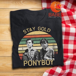 Stay Gold Ponyboy T Shirt The Outsiders Inspired Movie T-Shirt