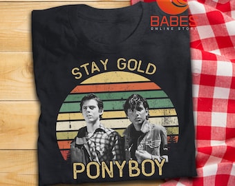 Stay Gold Ponyboy T Shirt The Outsiders Inspired Movie T-Shirt
