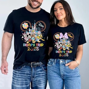 Disneyland Family Trip 2025 Shirt, Disneyland Mickey And Friends Shirt, Family Matching Trip Shirt, Disneyland Trip 2025, Walt Disneyworld