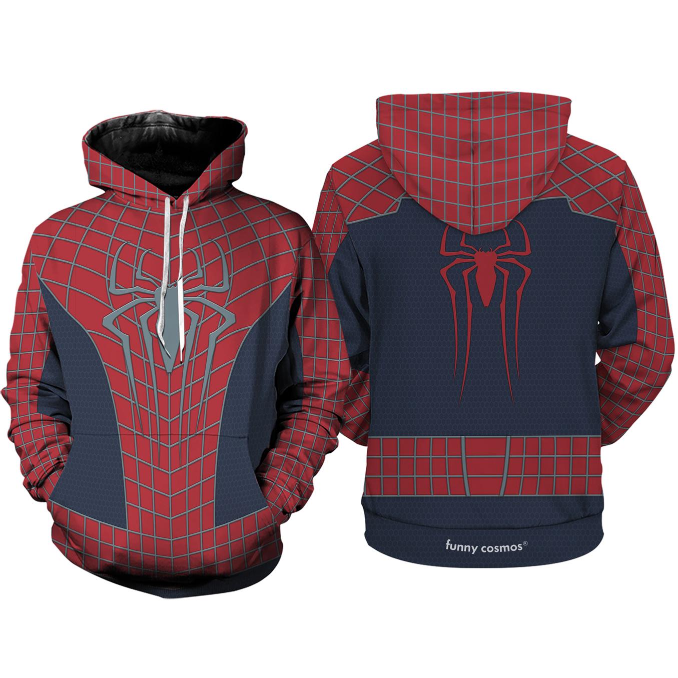 Discover Spider Man 3D Full Over Print Hoodie, Spiderman Suit Cosplay Shirt, Halloween Costume, Superhero Cosplay, Spiderman Hoodie