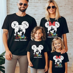 Disneyland Mickey Minnie Family Vacation 2025 Shirt, Mickey And Friends Matching Shirt, Disneyland Family Trip, Disneyland Vacation Shirts