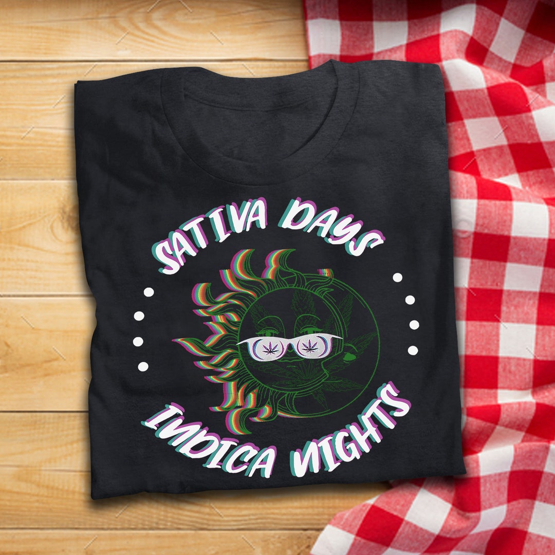 thumbnail image 2 of Sativa Days Indica Nights, Funny Weed Marijuana Hat 2 of 12
