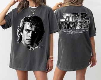 Maglietta oversize di Anakin da La vendetta dei Sith, maglietta di Anakin Skywalker, maglietta di Darth Vader, maglietta di Kenobi, maglietta del film di Star Wars La vendetta dei Sith
