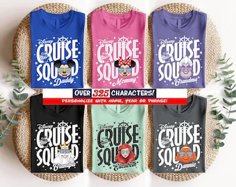 Comfort Colors Disneyland Cruise Squad Family Matching Shirt, Disneyland Cruise 2025, Disneyland Cruise Line Tee, Cruise Family Trip Shirt