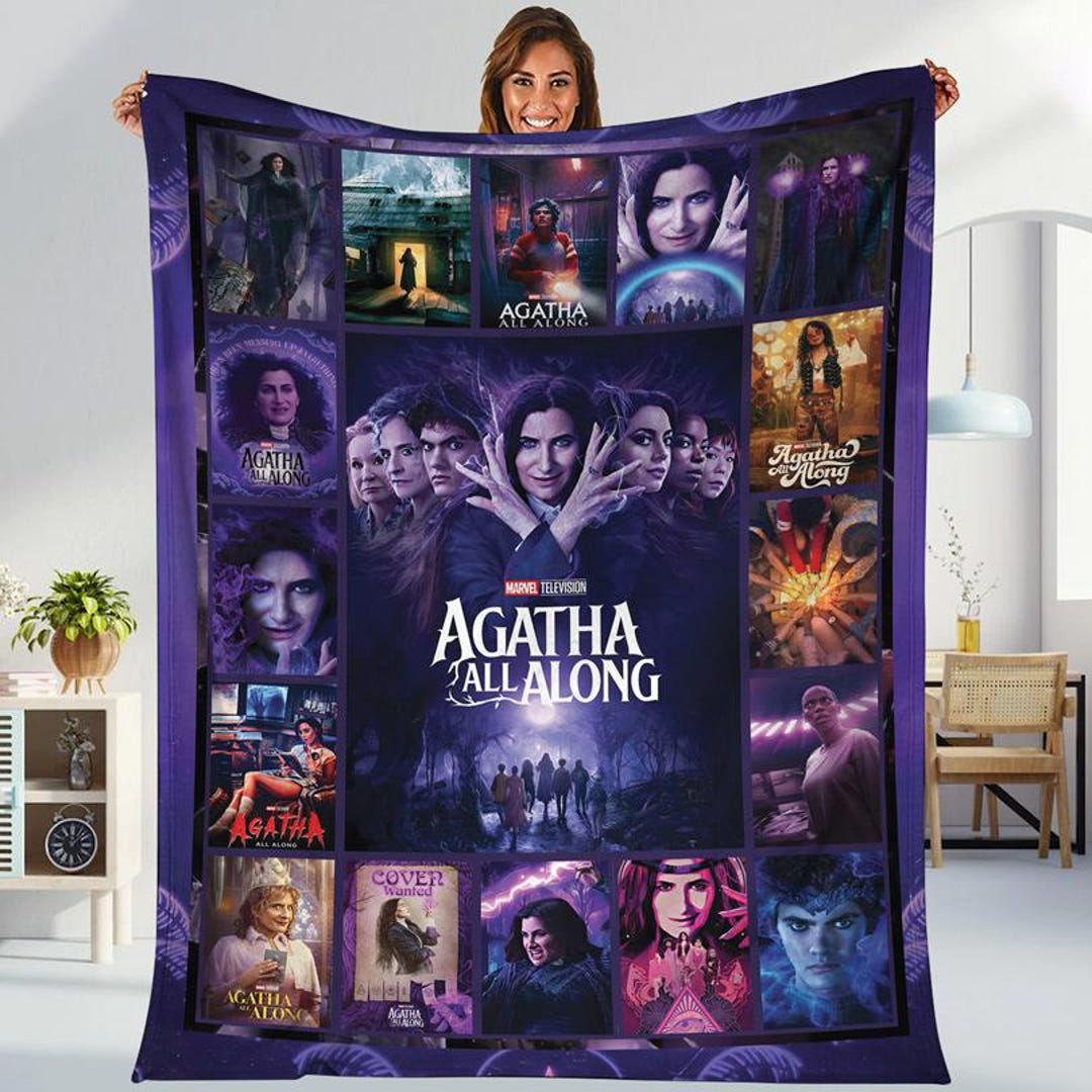 Agatha Pink Knitted Blanket main image 1