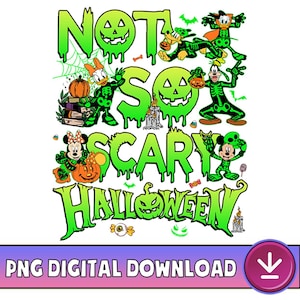Mickey&#39;s Not So Scary Halloween Party PNG, Mickey And Friends Skeleton Halloween Png, Disneyland Family Group Matching Png, Digital Download