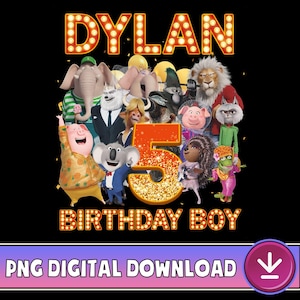 Personalized Sing Birthday PNG, Sing Birthday Boy Girl Png, Sing Pig Birthday Png, Sing Movie Png, Sing Pig Birthday Png, Digital Download