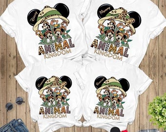 Custom Animal Kingdom Shirt, Disneyworld Shirt, Safari Family Matching Shirts, Disneyland Trip Tees Mickey Minnie Shirts Disneyland Vacation