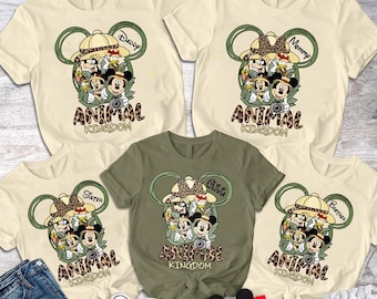 Custom Animal Kingdom Shirt, Disneyworld Shirt, Safari Family Matching Shirt, Disneytrip Shirt, Mickey Minnie Shirt, Disneyland Vacation Tee