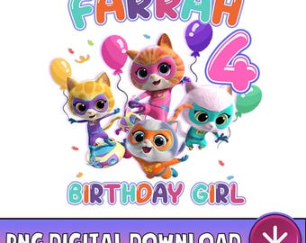 Superkitties Birthday PNG, Junior Super Kitties Music Png, Superkitties Pounce Png, Super Kitties Birthday Family Matching, Digital Download