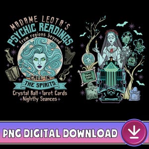 Disneyland Halloween Madame Leota Haunted Mansion PNG, Psychic Readings Foolish Mortals, Disneyland Trip, Halloween Party Digital Download