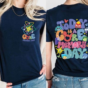 À l'envers aujourd'hui est une chemise de jour de mémoire de base, Disneyland aujourd'hui est une chemise de jour de mémoire de base, chemise de vacances de Disneyland, chemise de voyage en famille