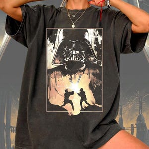 Starwars Darth Vader Anakin And Obi-Wan Battle Shirt, Starwars Day May The 4Th Be With You Shirt, Hollywood Studios Shirt, Galaxys Edge Trip