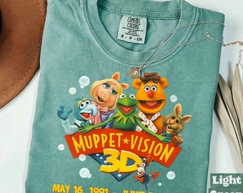 Vintage Disneyland Muppet Vision 3D Comfort Colors Shirt, Final Curtain Call 1991 - 2025, Walt Disneyworld, Disneyland Shirt, Magic Kingdom
