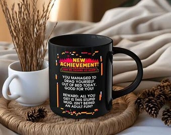 New Achievement Dungeon Crawler Carl Coffee Mug, This Is An Outrage Mug, Princess Donut Cat Dungeon Crawler Carl Fan Mug, Litrpg Lovers Gift