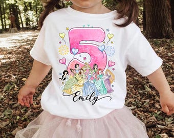 Personalized Disneyland Birthday Princess Comfort Colors Shirt, Disneyland Princess, Disneyland Birthday, Princess Trip Shirt, Magic Kingdom