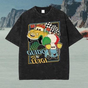 Disneyland Cars Guido And Luigi Shirt, Vintage Radiator Springs Shirt, Disneyland Cars Movie Characters Shirt, Pixar Lightning McQueen Shirt