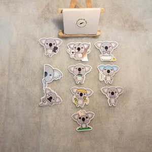 Autocollant Koala Papier brillant pour bullet agenda Ordinateur coque de Téléphone