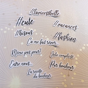 Découpe mots français hashtag