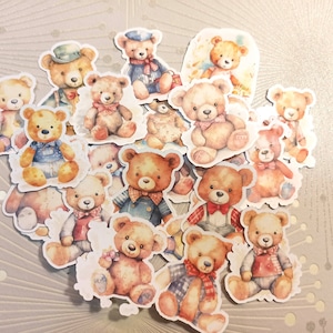 Ephéméra Découpes nounours vintage pour scrap papier 220gr